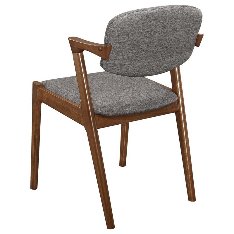 Malone Dining Side Chairs Grey and Dark Walnut (Set of 2) (105352)