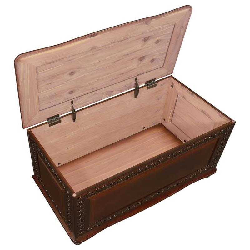 Finlay Flip Open Storage Cedar Chest Deep Tobacco (900012)