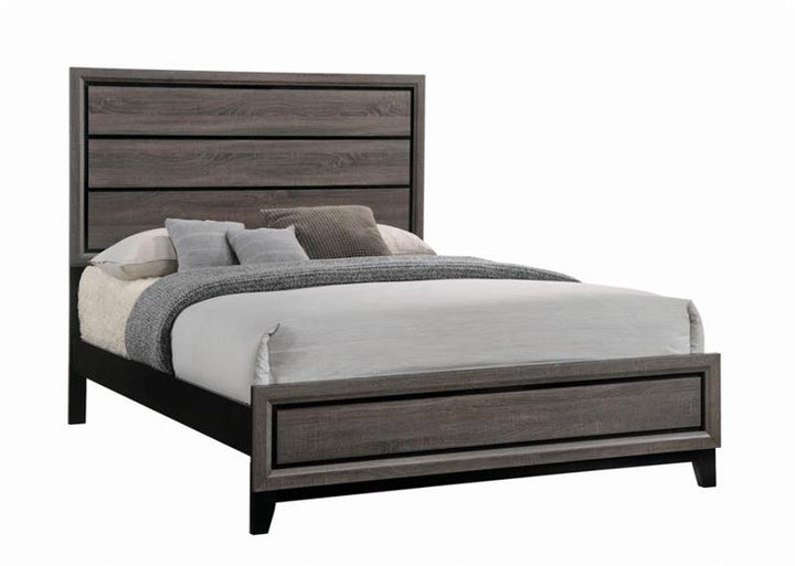 Watson Bedroom Set Grey Oak and Black (212421Q-S5)