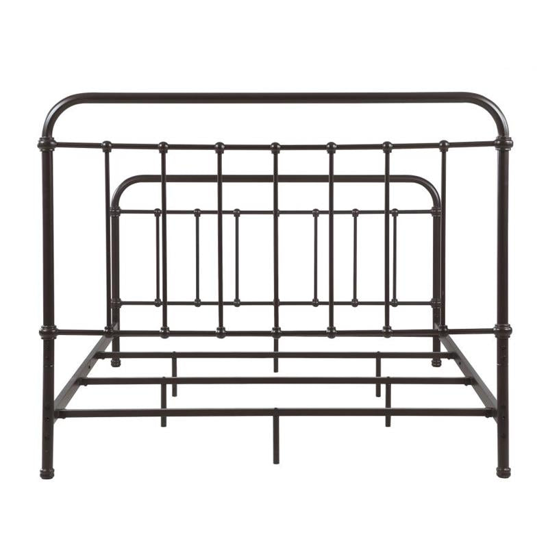 Livingston California King Panel Metal Bed Dark Bronze (300399KW)