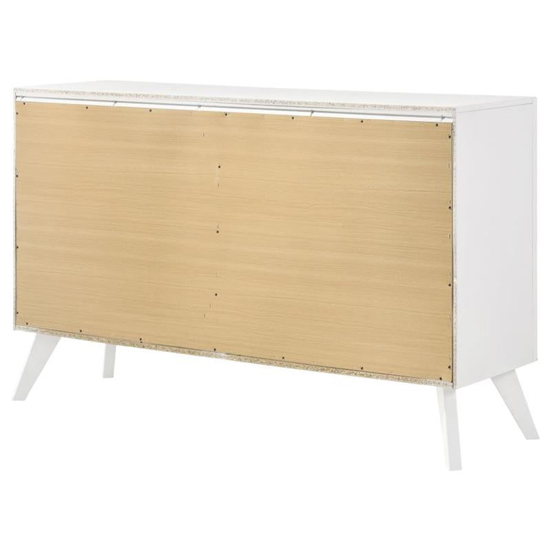 Janelle 6-drawer Dresser White (223653)