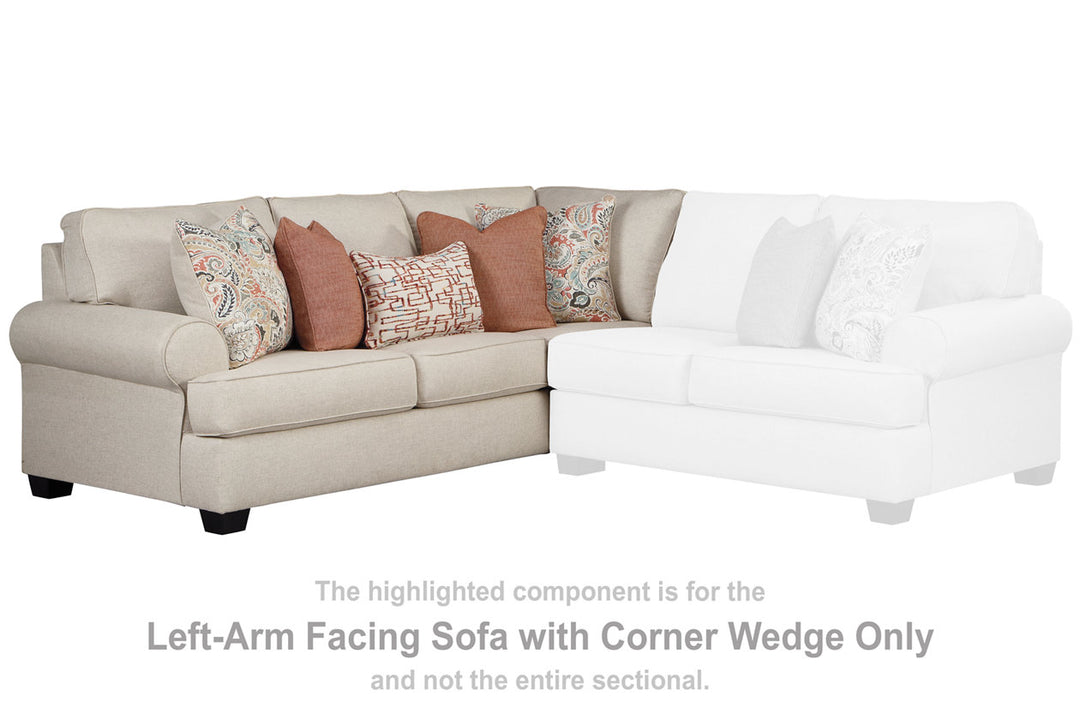 Amici Left-Arm Facing Sofa with Corner Wedge (1920248)