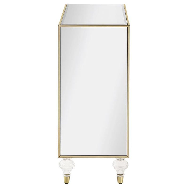 Lupin 2-door Accent Cabinet Mirror and Champagne (951854)