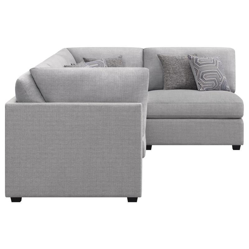 Cambria 4-piece Upholstered Modular Sectional Grey (551511-S4B)