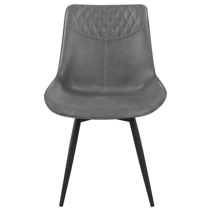 Brassie Upholstered Side Chairs Grey (Set of 2) (110272)