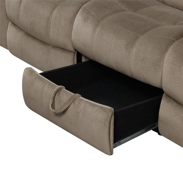 Myleene Motion Sofa with Drop-down Table Mocha (603031)