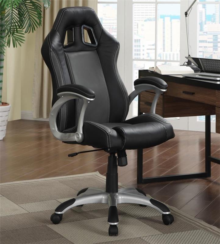 Roger Adjustable Height Office Chair Black and Grey (800046)