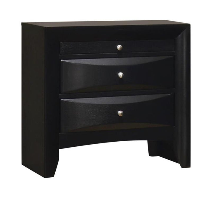 Briana Storage Bedroom Set with Bookcase Headboard Black (202701Q-S5)