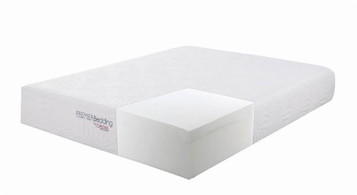 Ian California King Memory Foam Mattress White (350065KW)