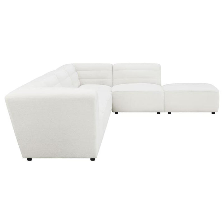 Sunny 6-piece Upholstered Sectional Natural (551621-SET)