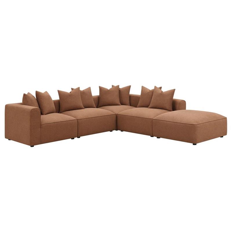 Jennifer Upholstered Corner Terracotta (551592)