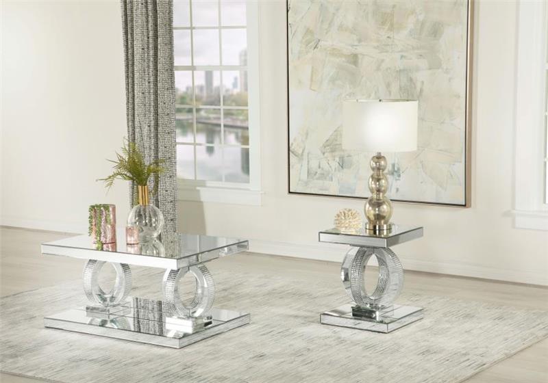 Breena Square End Table Mirror (753277)