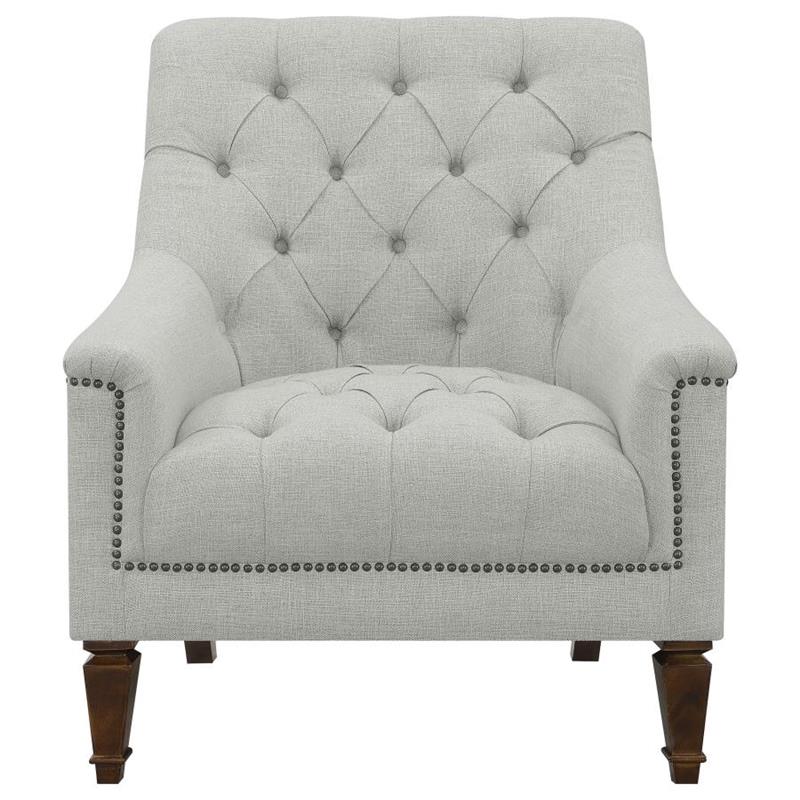 Avonlea Upholstered Tufted Living Room Set Grey (505641-S3)