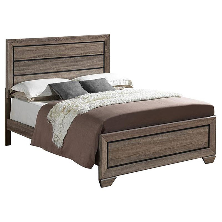 Kauffman California King Panel Bed Washed Taupe (204191KW)