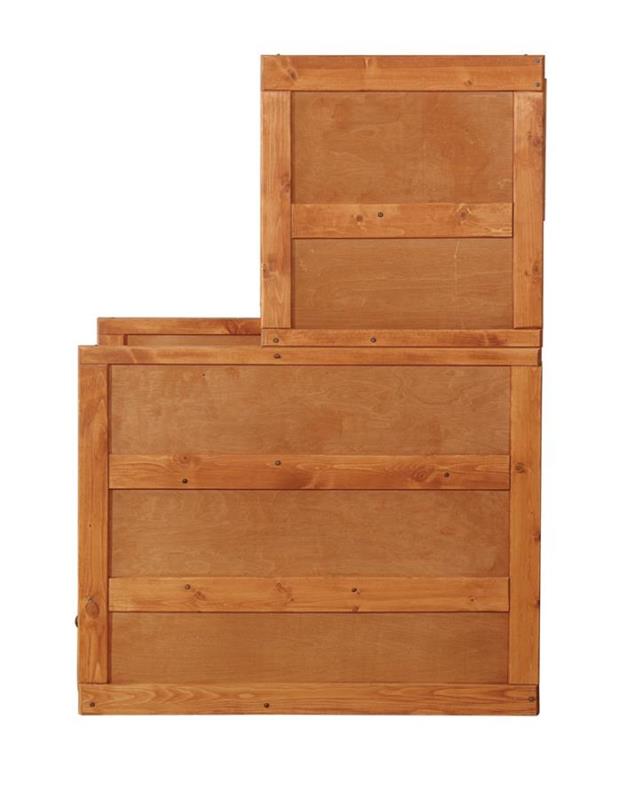 Wrangle Hill 4-drawer Stairway Chest Amber Wash (460098)