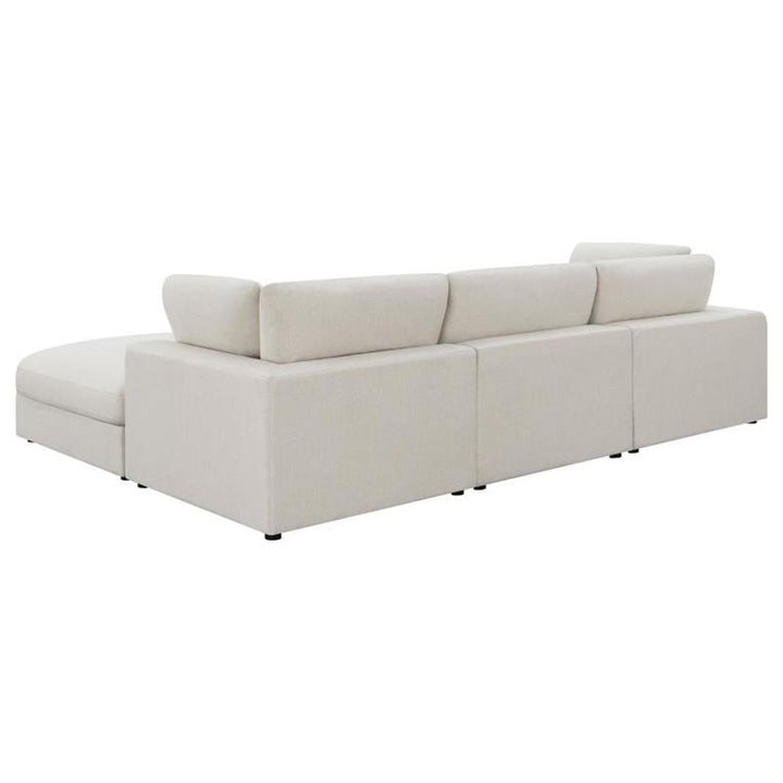 Serene 4-piece Upholstered Modular Sectional Beige (551321-SETB)