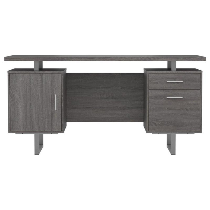 Lawtey Floating Top Office Desk Weathered Grey (800521)