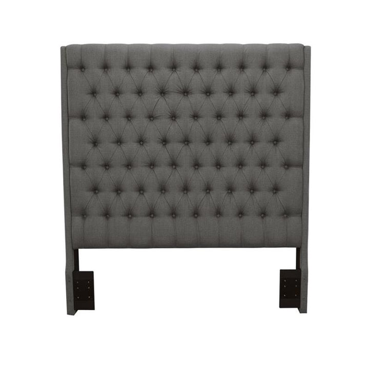 Camille Tall Tufted Queen Headboard Grey (300621QB1)