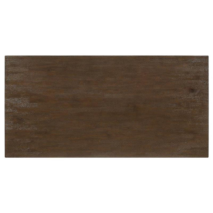 Reynolds Rectangular Dining Table Brown Oak (107591)