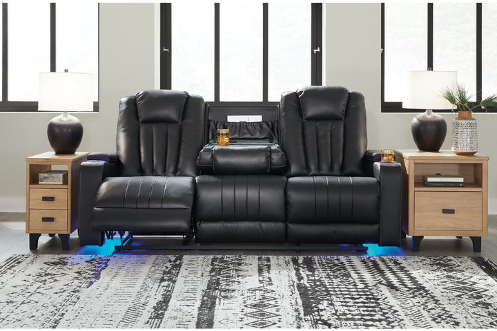 Center Point Reclining Sofa with Drop Down Table (2400489)