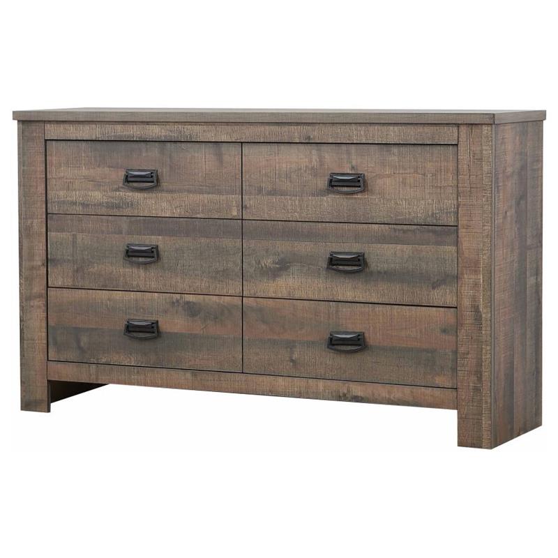 Frederick 6-drawer Dresser Weathered Oak (222963)