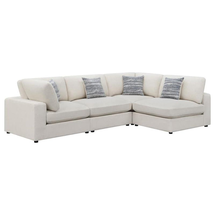 Serene 4-piece Upholstered Modular Sectional Beige (551321-SETA)