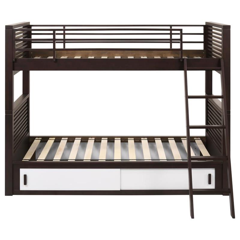Oliver Twin Over Twin Bunk Bed Java (400736T)