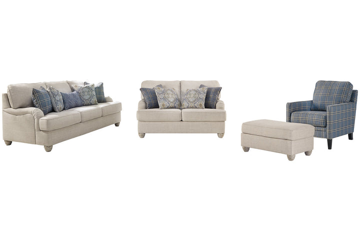 Traemore Sofa, Loveseat, Chair, and Ottoman (27403U2)