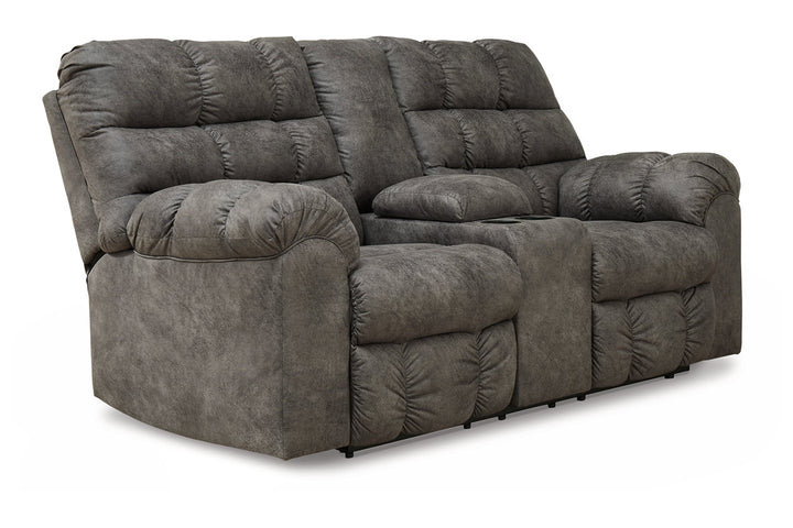 Derwin Reclining Loveseat with Console (2840294)