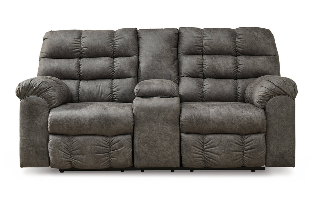 Derwin Reclining Loveseat with Console (2840294)