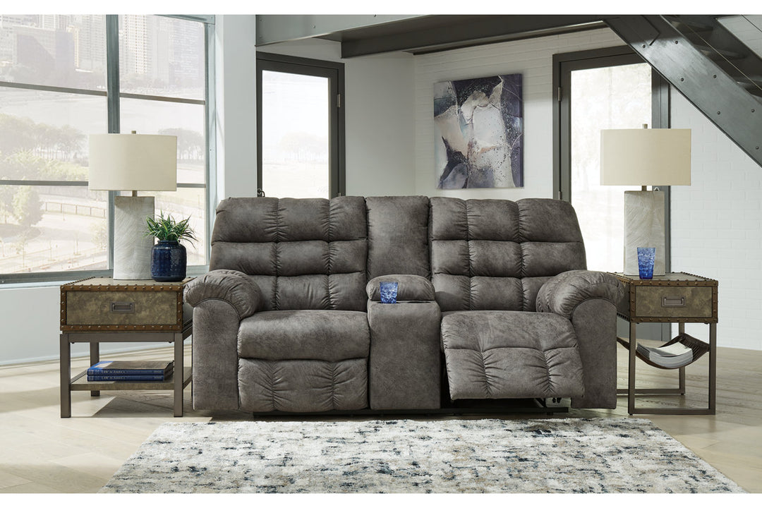 Derwin Reclining Loveseat with Console (2840294)