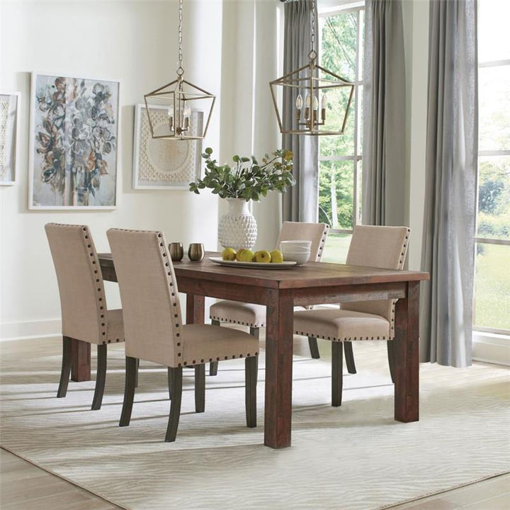 Coleman 5-piece Rectangular Dining Set Rustic Golden Brown (107041-S5A)