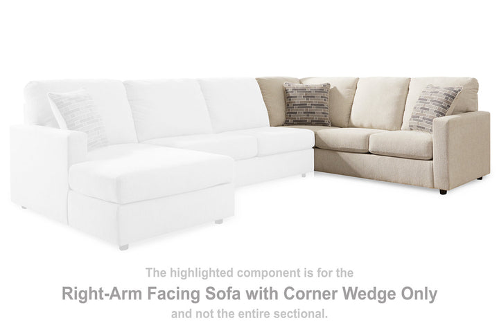 Edenfield Right-Arm Facing Sofa with Corner Wedge (2900449)