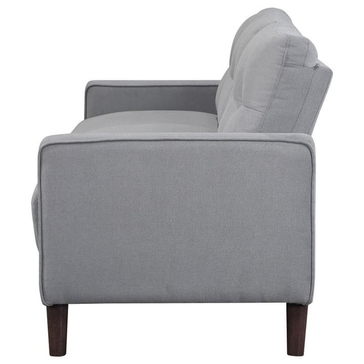 Bowen Upholstered Track Arms Tufted Sofa Grey (506781)