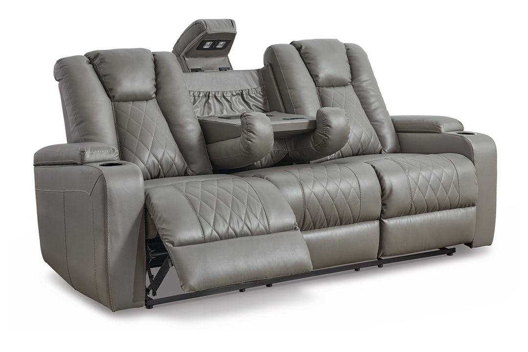 Mancin Reclining Sofa with Drop Down Table (2970289)