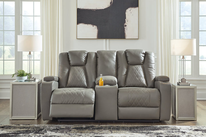 Mancin Reclining Loveseat with Console (2970294)