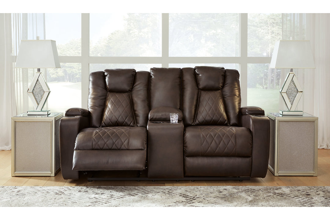 Mancin Reclining Loveseat with Console (2970394)