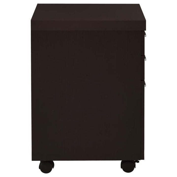 Skylar 3-drawer Mobile File Cabinet Cappuccino (800894)