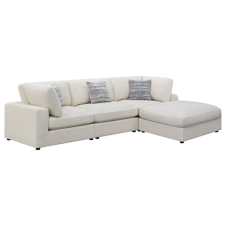 Serene 4-piece Upholstered Modular Sectional Beige (551321-SETB)