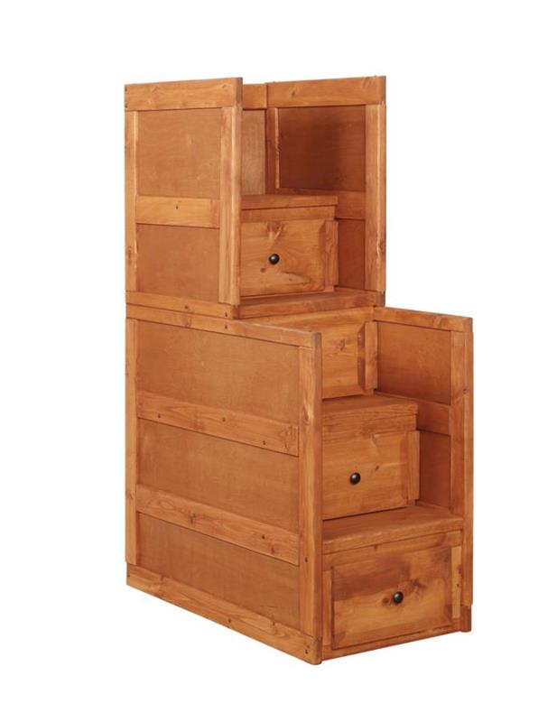 Wrangle Hill 4-drawer Stairway Chest Amber Wash (460098)