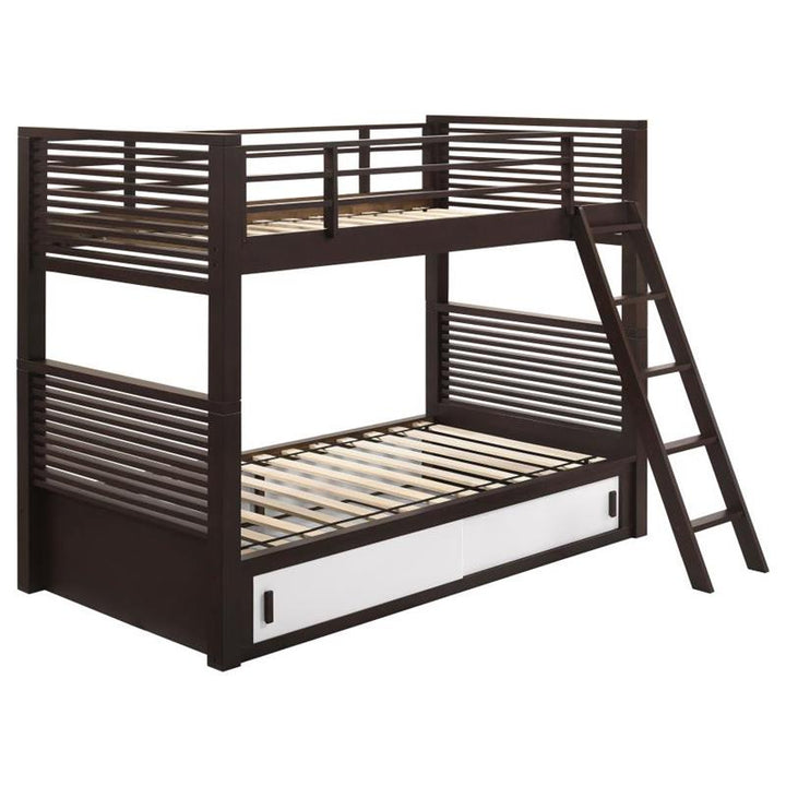 Oliver Twin Over Twin Bunk Bed Java (400736T)