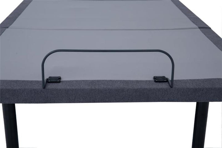 Negan Eastern King Adjustable Bed Base Grey and Black (350132KE)