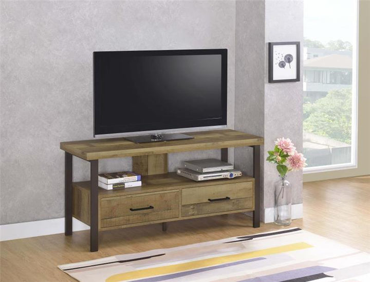 Ruston 48" 2-drawer TV Console Weathered Pine (721882)