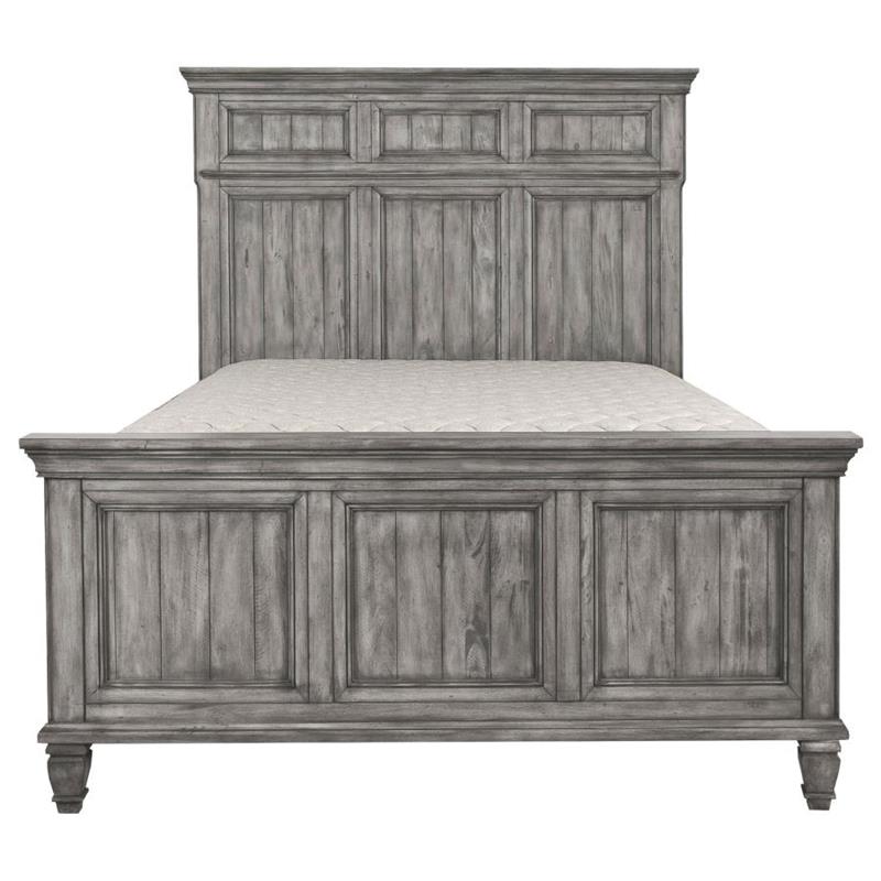 Avenue California King Panel Bed Grey (224031KW)