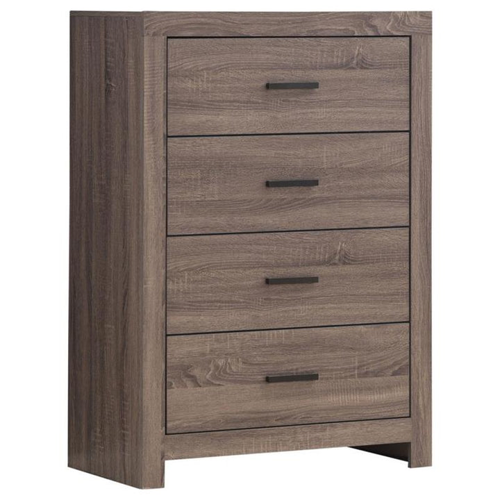 Brantford 5-piece Queen Panel Bedroom Set Barrel Oak (207041Q-S5)