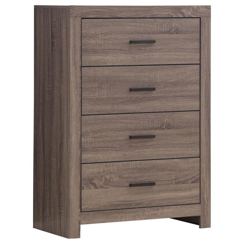 Brantford 5-piece Eastern King Panel Bedroom Set Barrel Oak (207041KE-S5)