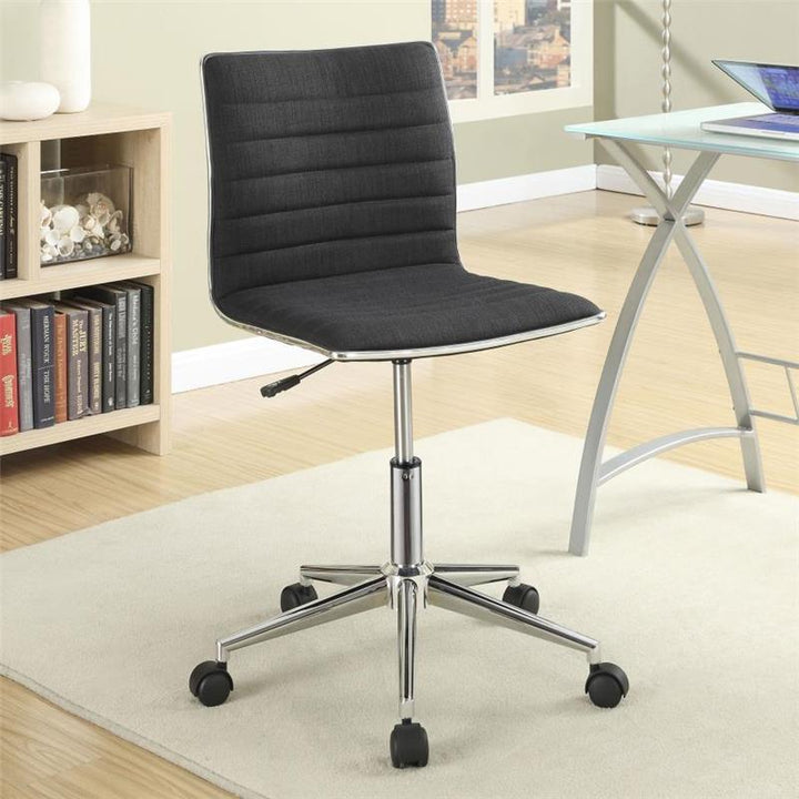 Chryses Adjustable Height Office Chair Black and Chrome (800725)