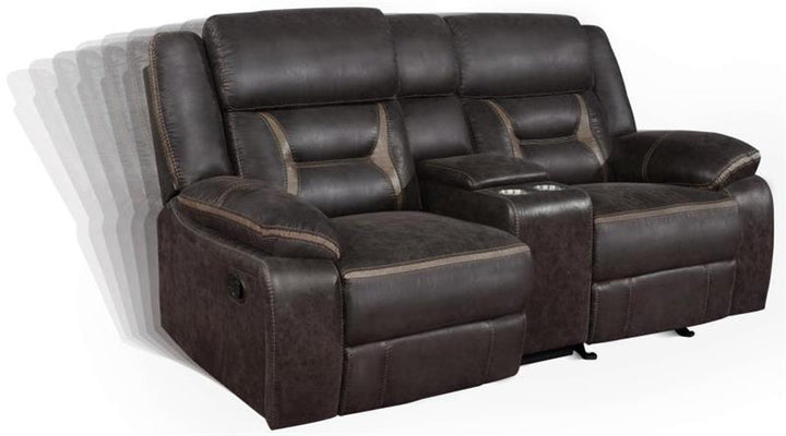 Greer Upholstered Tufted Back Glider Loveseat (651355)