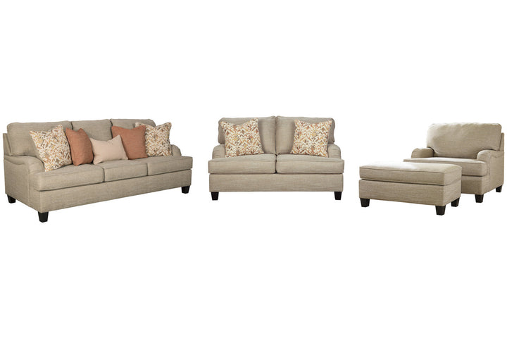 Almanza Sofa and Loveseat with Chair and Ottoman (30803U3)