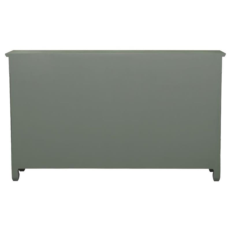 Madeline 3-door Accent Cabinet Antique Green (950357)